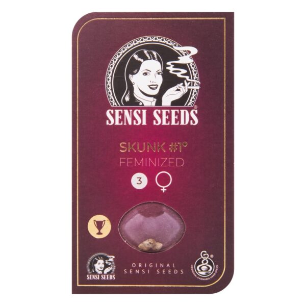 Sensi Seeds Skunk Nr1 gefeminiseerde wietzaadjes voor het kweken van een sterke wietplant