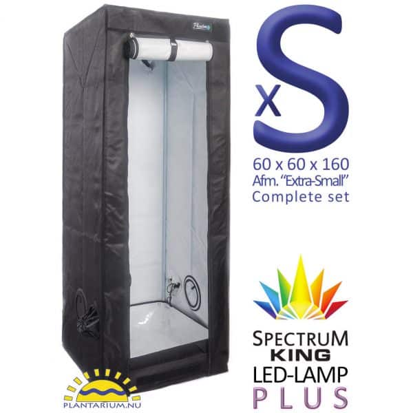 Wiet kweektent met LED