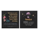 Amethist edelsteen paddenstoel