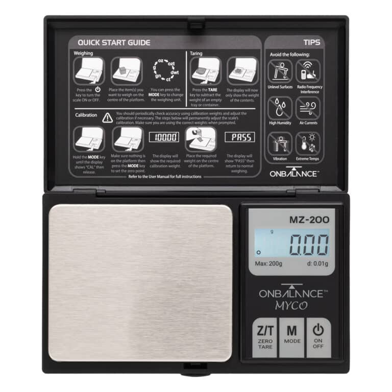 Myco MZ-200 mini weegschaal van On Balance op batterijen