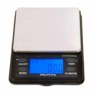 On Balance mini weegschaal MTT-200 0.01 gram voor nauwkeurig afwegen van wiet, hasj en kruiden extracten