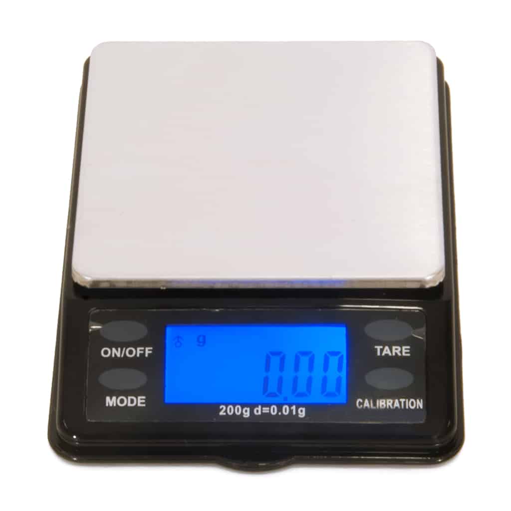 Mini precisieweegschaal MTT-200 van On Balance 0.01 g On Balance mini weegschaal MTT-200 0.01 gram voor nauwkeurig afwegen van wiet, hasj en kruiden extracten