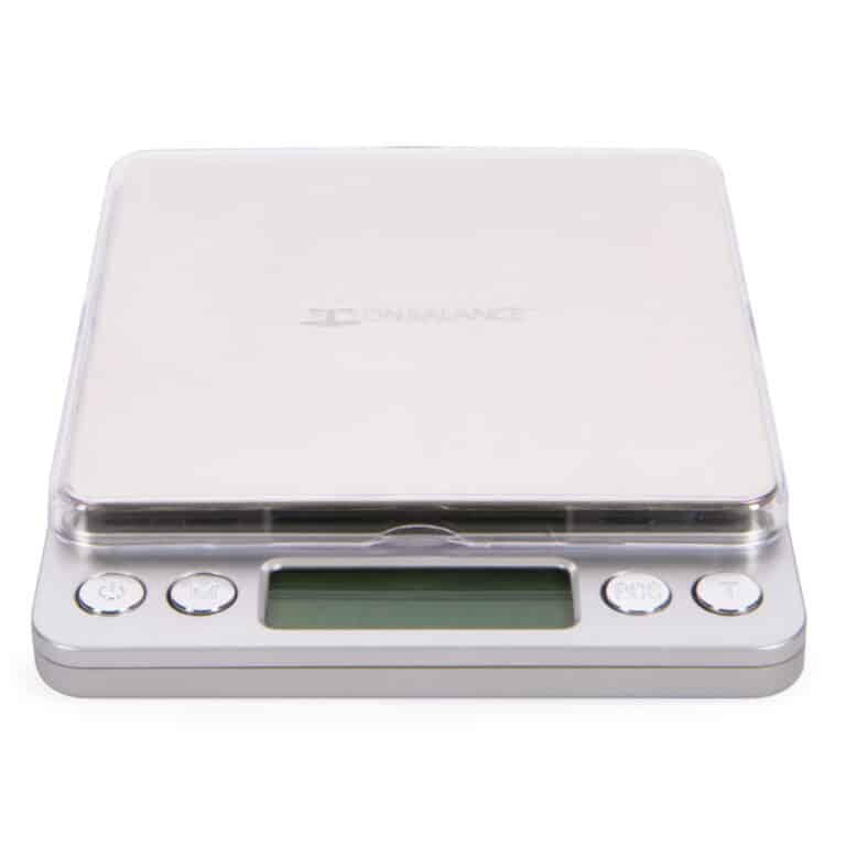 Nauwkeurig wiet afwegen met Envy precisie weegschaal NV-500 0.01 gram van On Balance