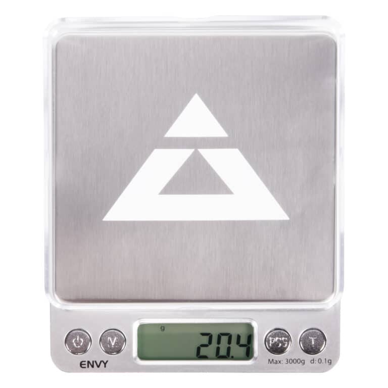 Nauwkeurig wiet afwegen met Envy precisie weegschaal NV-3000 0.1 gram van On Balance