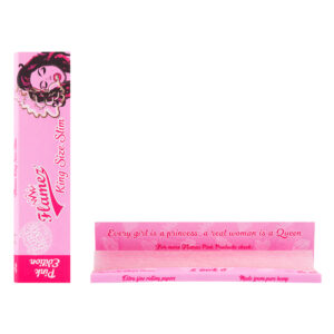 Flamez roze smalle, lange vloeitjes voor een gekleurd jointje