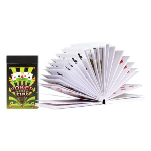 Poker filtertips boekje met print