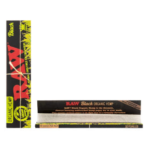 RAW Organic Hemp lange vloeitjes is een dunne, bruine hennep vloei.