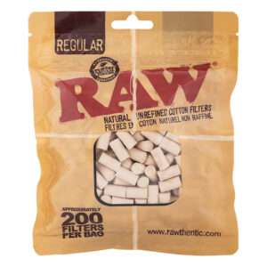 RAW filters voor sigaretten in een zakje.
