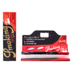 Smoking zwart Deluxe lange vloeitjes en tipjes in een combi pakje