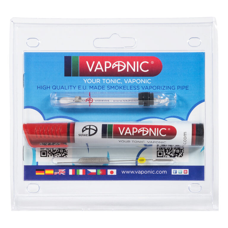 Vaponic is een vaporizer pijp van glas die geschikt is voor het verdampen van wax
