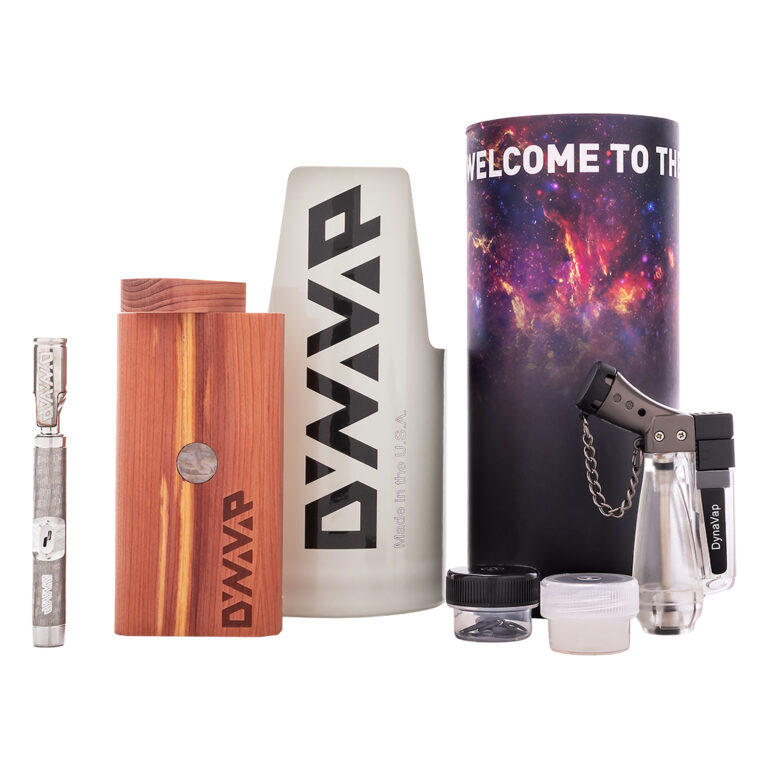 Een compleet M7 wiet vaporizer set in een stevige verpakking