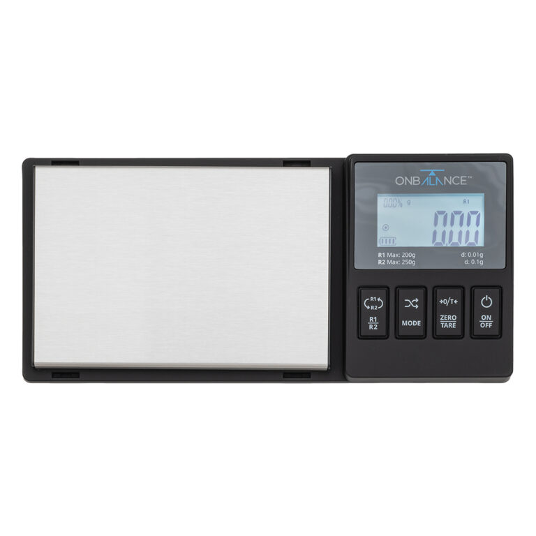 REG-250-BK digitale weegschaal 0.1 gram van On Balance Weegschalen met backlit verlicht display