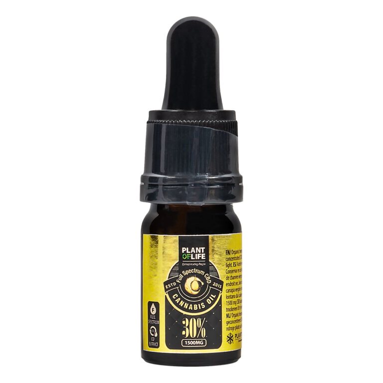 CBD wietolie 30% van Plant of Life voor meer ontspanning