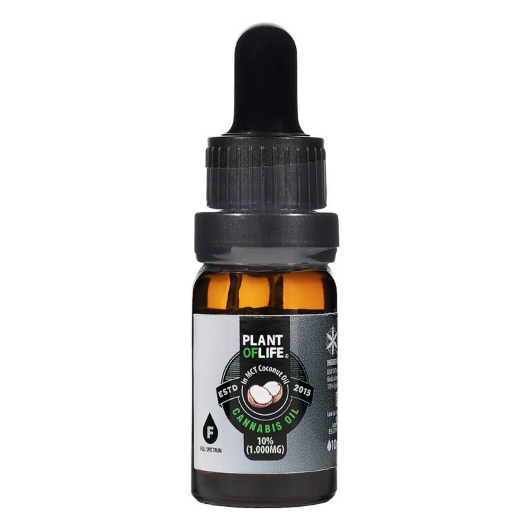 CBD 10% MCT kokosolie van Plant of Life voor meer rust