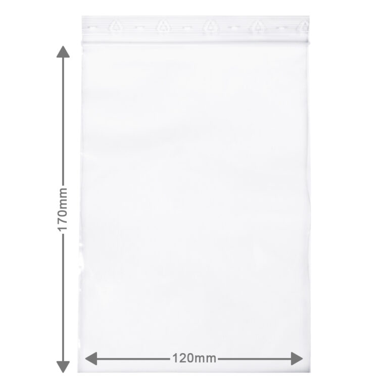Gripzakjes, ook wel ziplock bags genoemd met een afmeting van 12x16,8cm