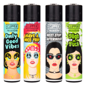 Clipper navulbare aansteker met Girls print met statement.