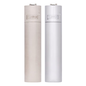 Clipper Silver metalen aanstekers in matte en glanzende afwerking
