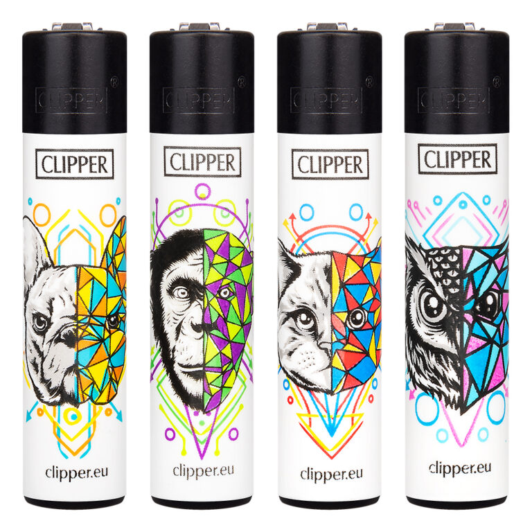 Clipper navulbare aansteker met Geometrical Animals #2 print