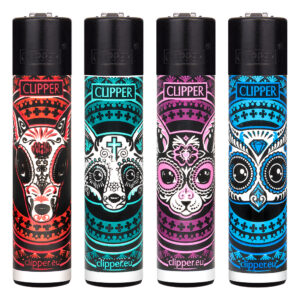 Clipper navulbare aansteker met Muerte Animals print