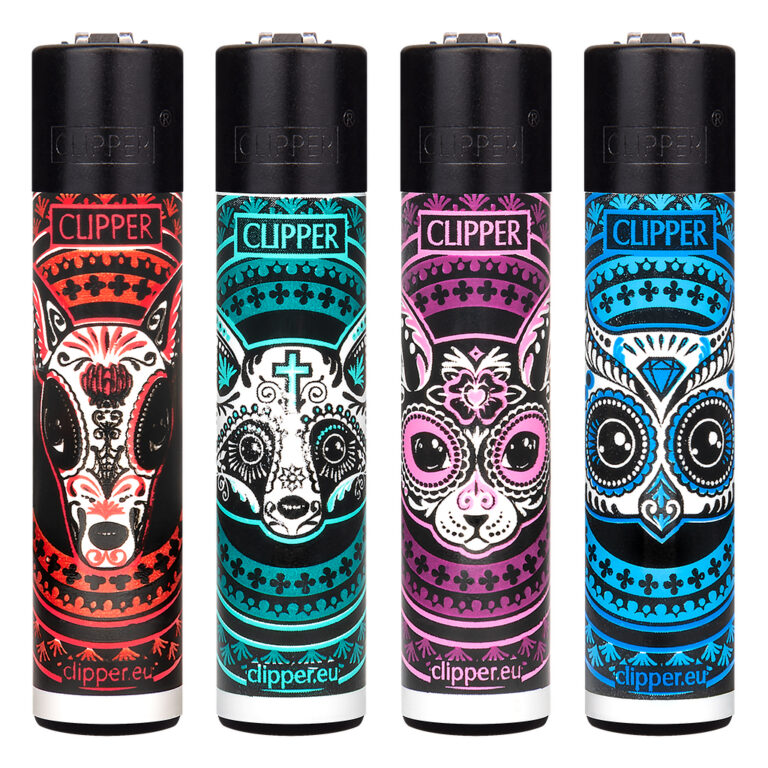 Clipper navulbare aansteker met Muerte Animals print