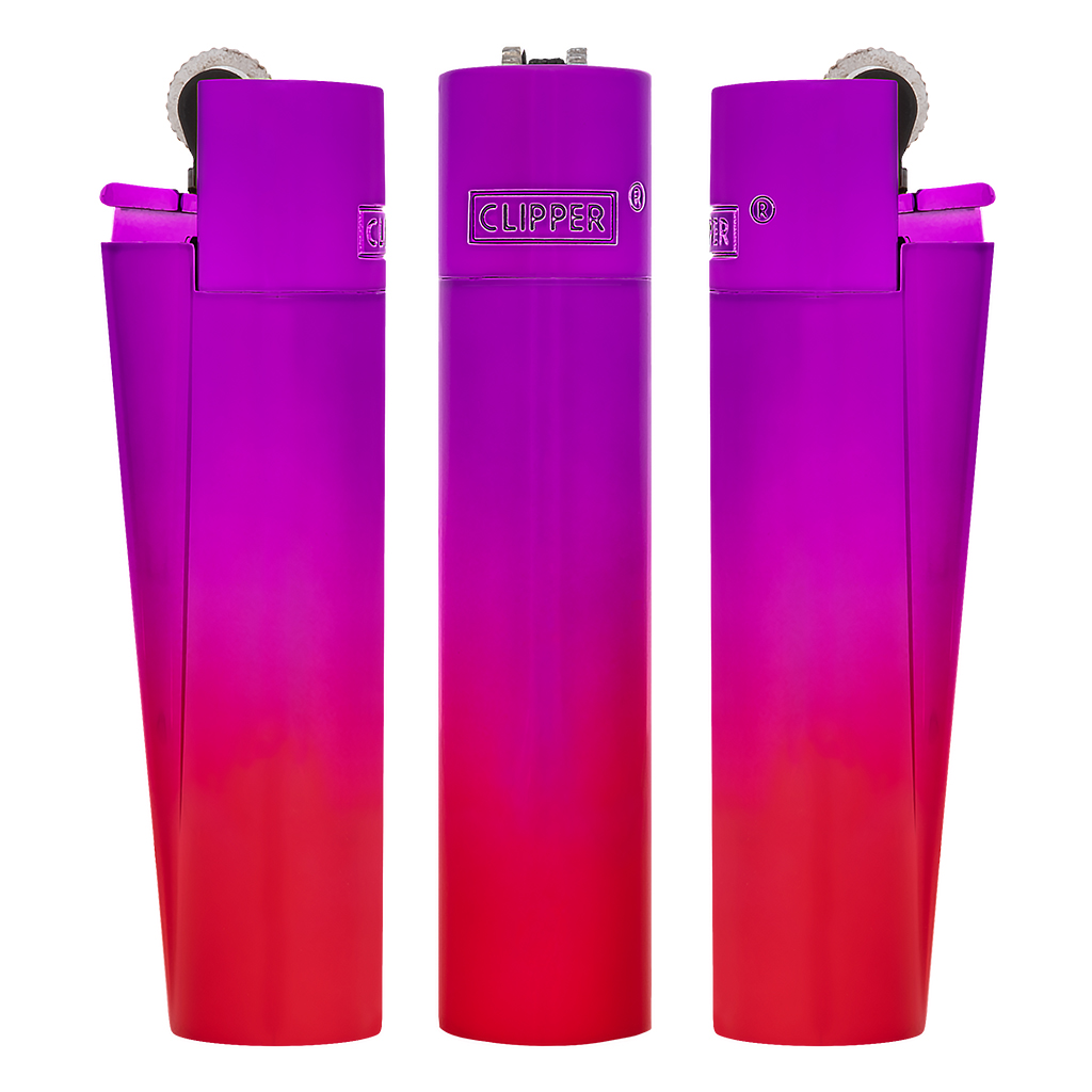 Clipper aansteker metaal Pink Gradient Clipper Pink Gradient metalen aanstekers roze rood verloop