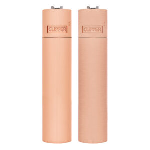 Clipper Rose Goud metalen aanstekers met matte en glanzende afwerking