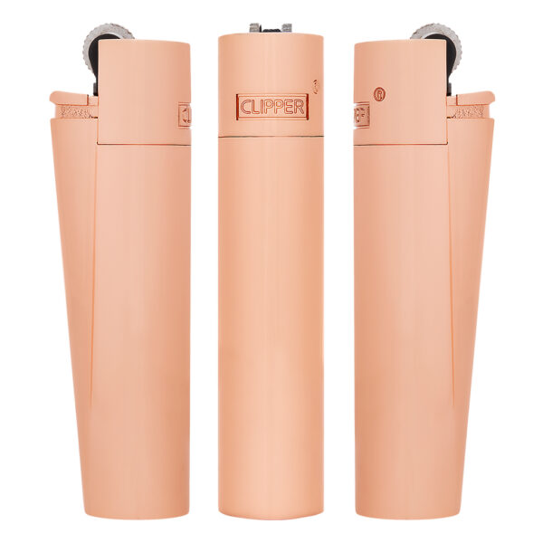 Luxe Clipper aanstekers Rose Goud van metaal met glanzende afwerking