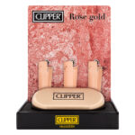Coole metalen Rose Goud Clipper aanstekers in luxe giftbox