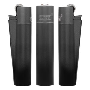Clipper Black Gradient metalen aanstekers met zwart verloop