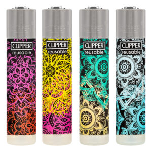 Clipper navulbare aansteker met Pattern Mandala print met kleurrijke patronen