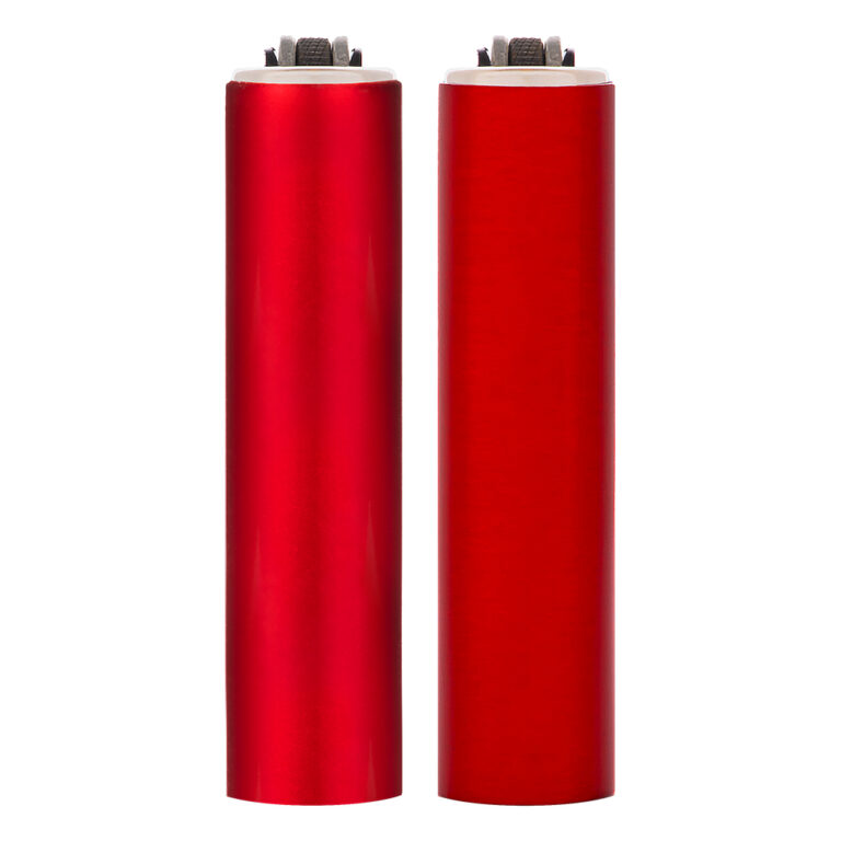Herbruikbare Clipper Micro aansteker in een metalen hoes met in Red Devil variant