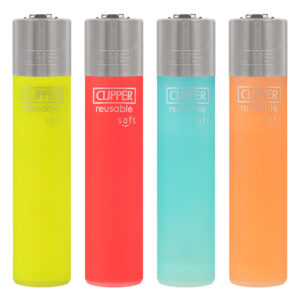 Clipper navulbare Soft Touch #3 aansteker in zachte fluor kleuren
