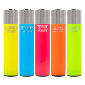 Clipper navulbare Solid Fluor aansteker in felle kleuren