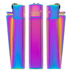 Clipper metalen aanstekers Icy Colors #2 in olie kleuren