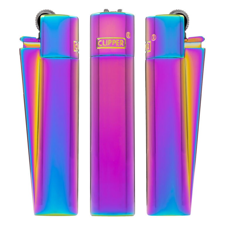 Clipper metalen aanstekers Icy Colors #2 in olie kleuren