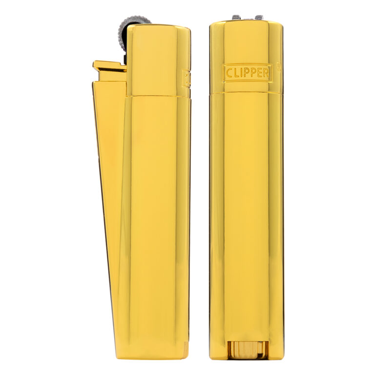 Clipper metalen aanstekers Goud