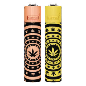 Clipper metalen aanstekers met Leaves Pattern print