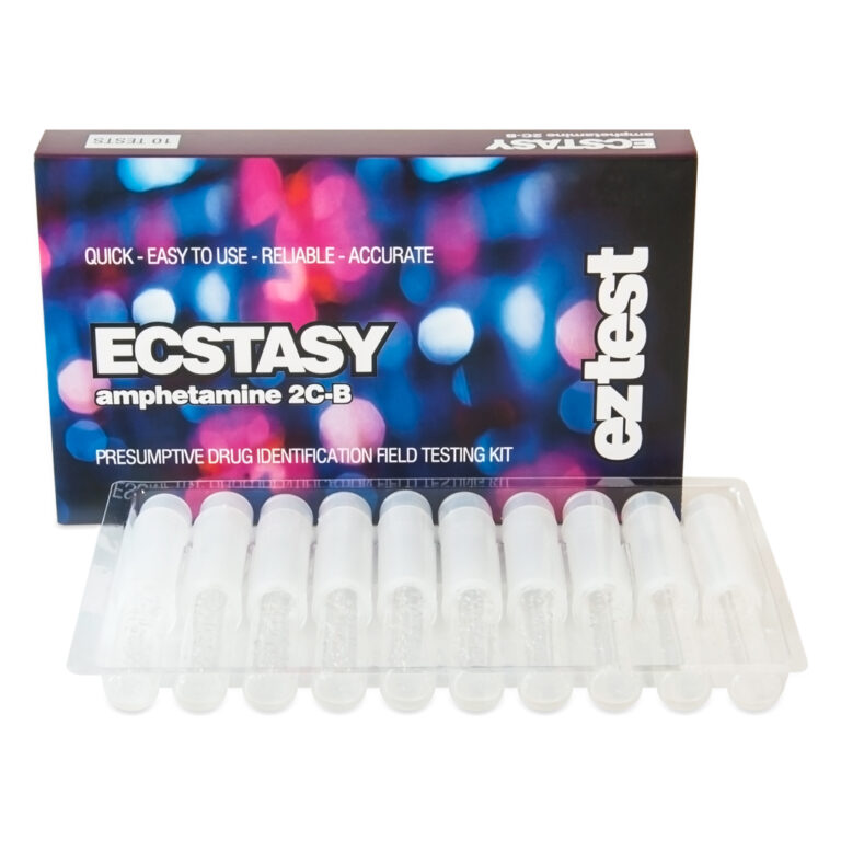 Drugstest voor XTC 10 tests van EZ-Test voor het testen op aanwezigheid van ecstasy, mdma, mda, amfetamine en andere substanties