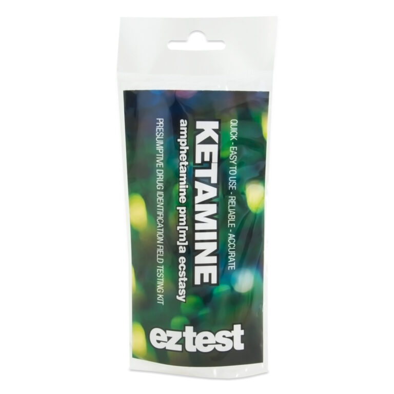 Drugstest voor Ketamine van EZ-Test voor het testen van drugs op aanwezigheid van ketamine, amfetamine, pmma, xtc en andere substanties