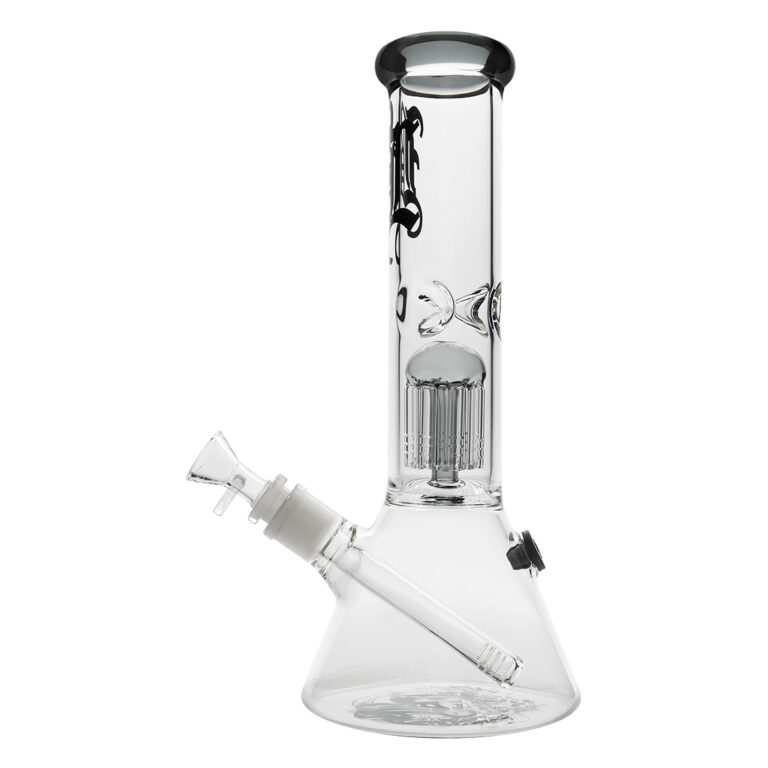 Beaker ijsbong van glas met een 8-arm boom percolator voor het filteren van rook