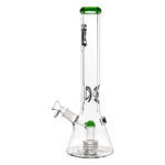Beaker Ice bong drum Percolator 40cm groen van Black Leaf heeft een perc voor het filteren en koelen van de rook