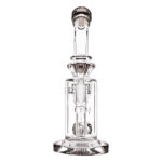 Bong van glas met percolator die geschikt is voor kruiden, wiet, hash, olie en dabbing