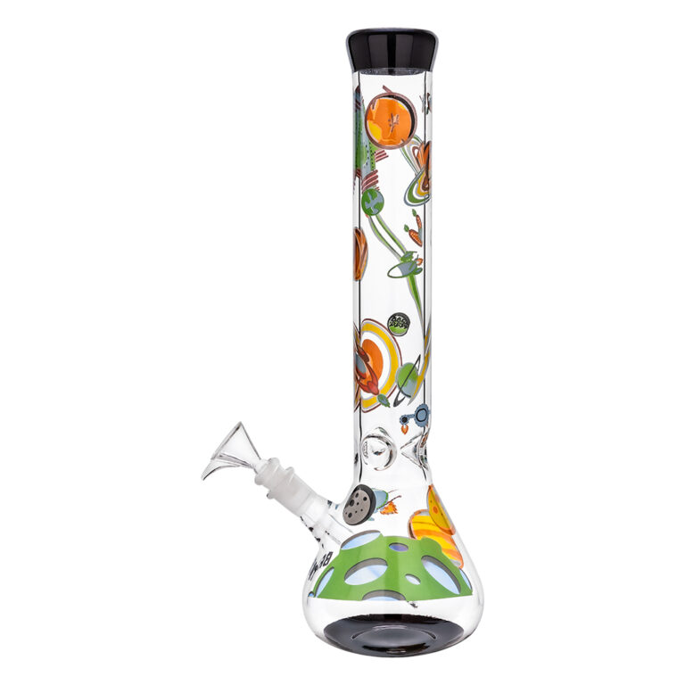 Fles Ice bong Space van Breit is geschikt voor ijsblokjes om de rook te koelen