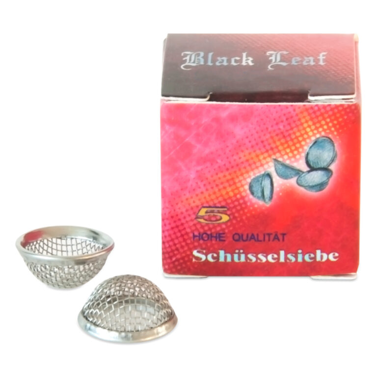 Stalen concave zeefjes 12,7 mm van Black Leaf zijn kleine, conische screens die je gemakkelijk in de kop van de wietpijp of bong legt.